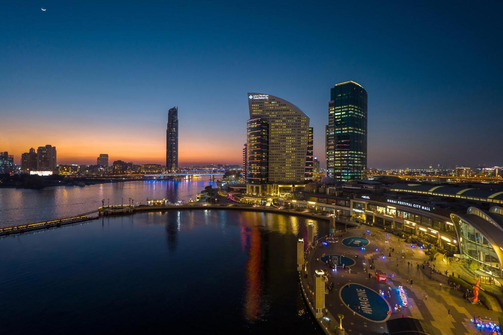 Intercontinental Dubai Festival City By Ihg Eksteriør billede Marina skyline